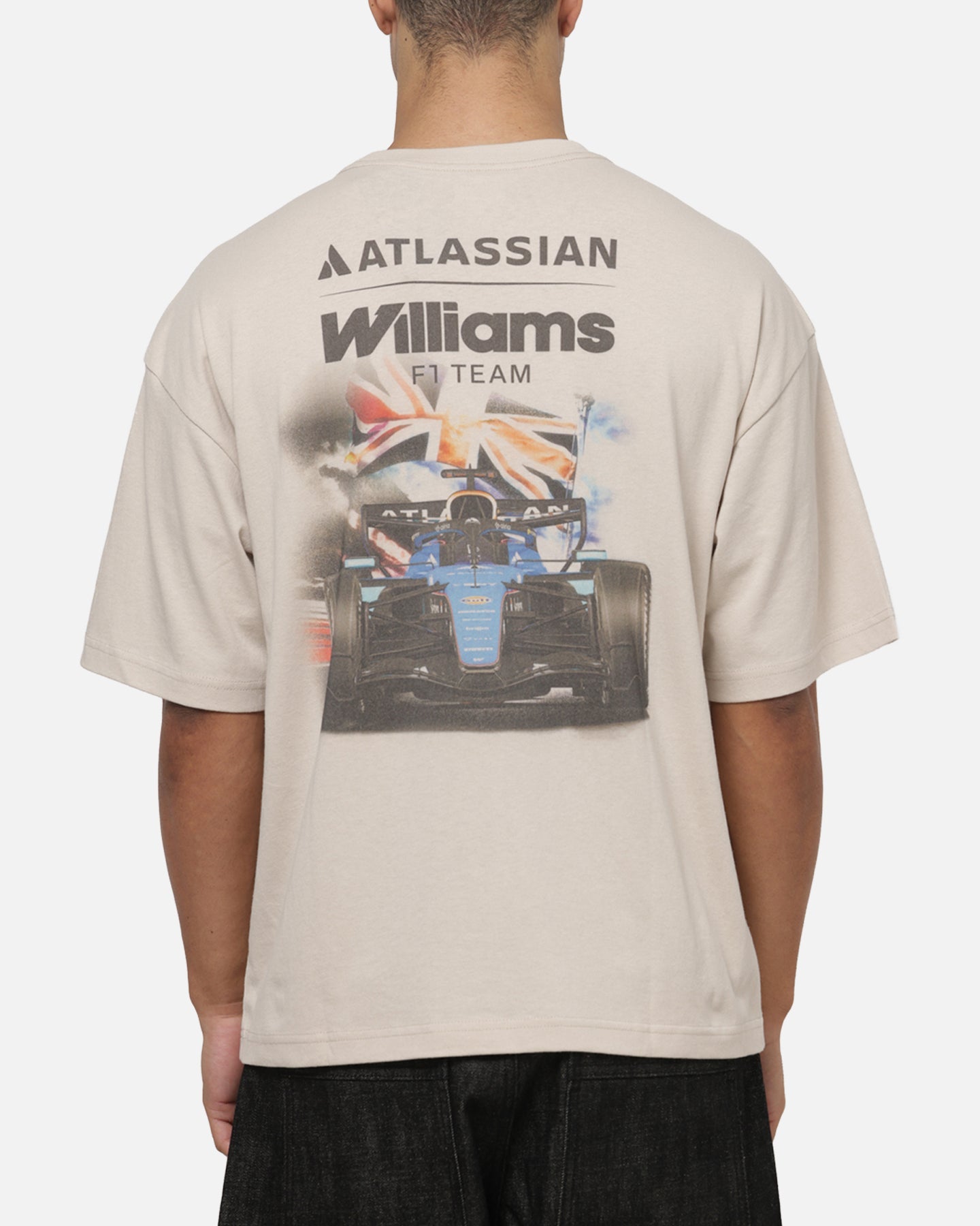 Outerstuff X Atlassian Williams F1 Racing Union Jack T-Shirt Off White