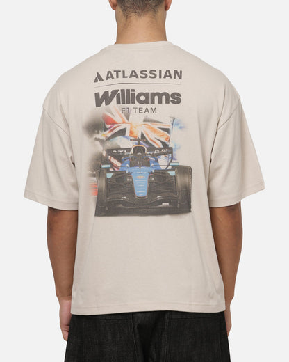 Outerstuff X Atlassian Williams F1 Racing Union Jack T-Shirt Off White