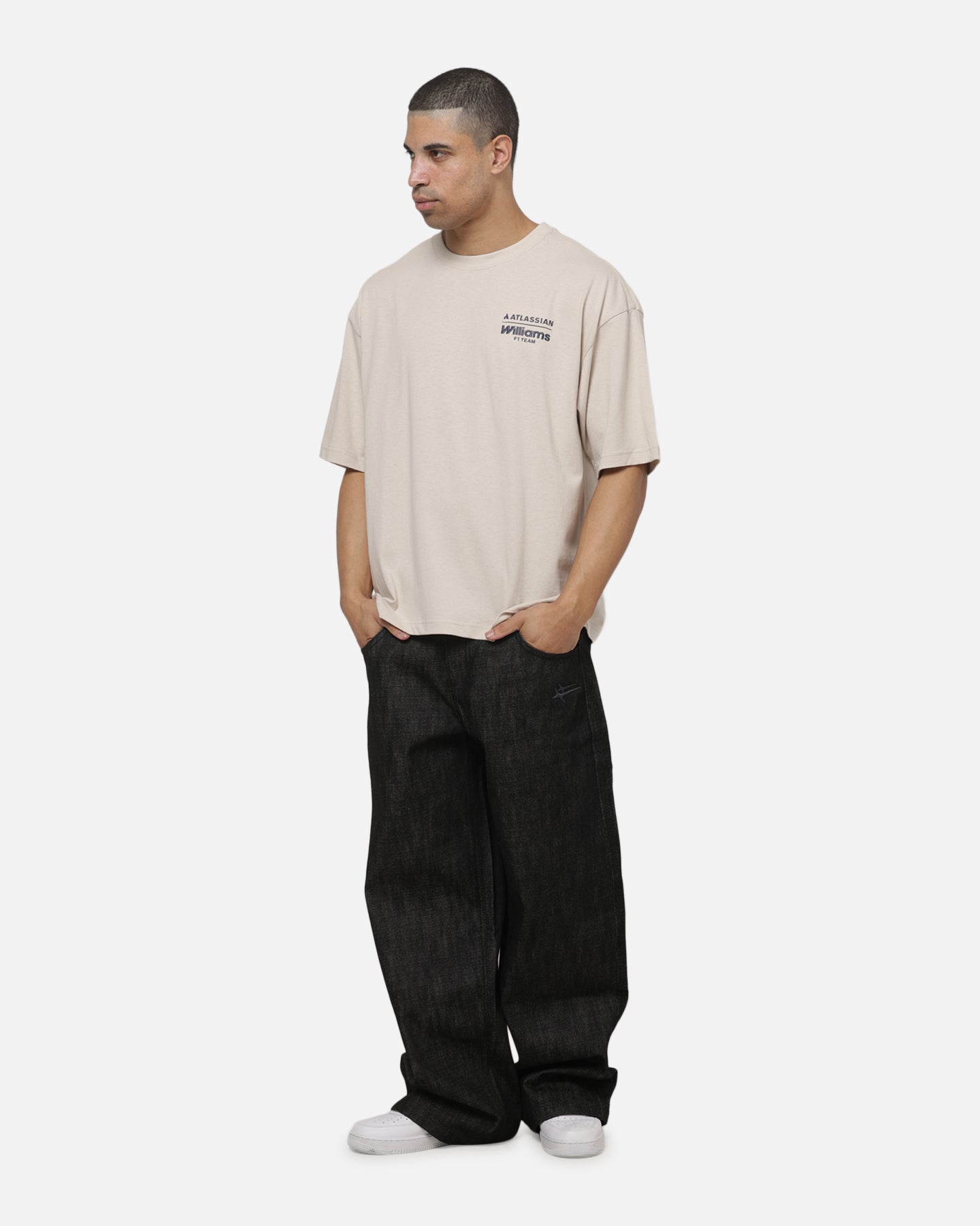 Outerstuff X Atlassian Williams F1 Racing Union Jack T-Shirt Off White