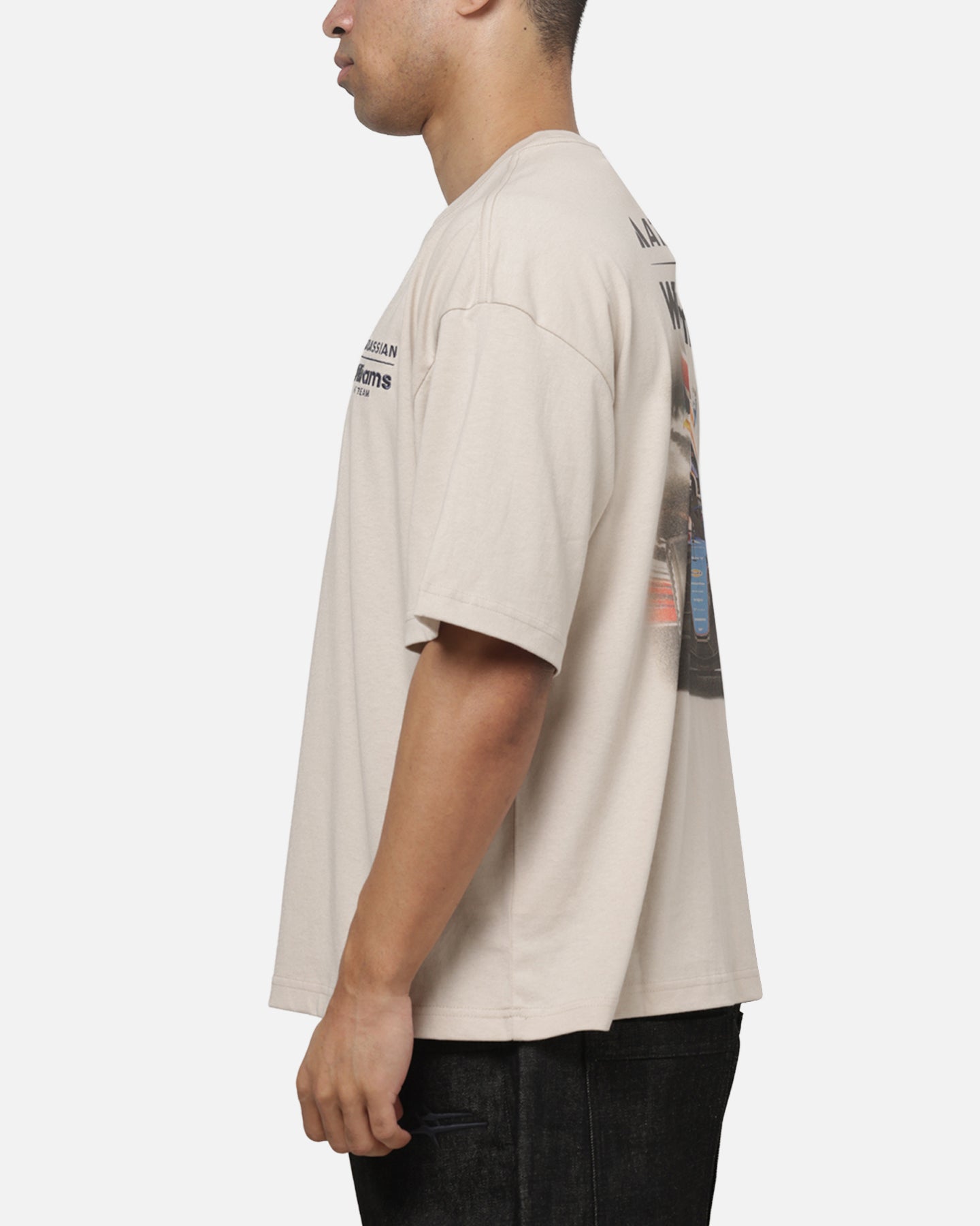 Outerstuff X Atlassian Williams F1 Racing Union Jack T-Shirt Off White