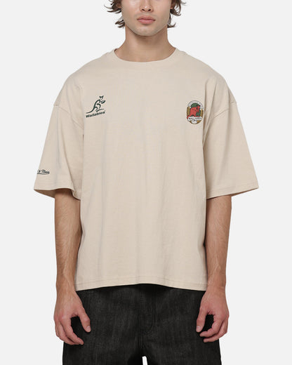 AVILA Mitchell & Ness Wallabies Cropped T-Shirt Ivory