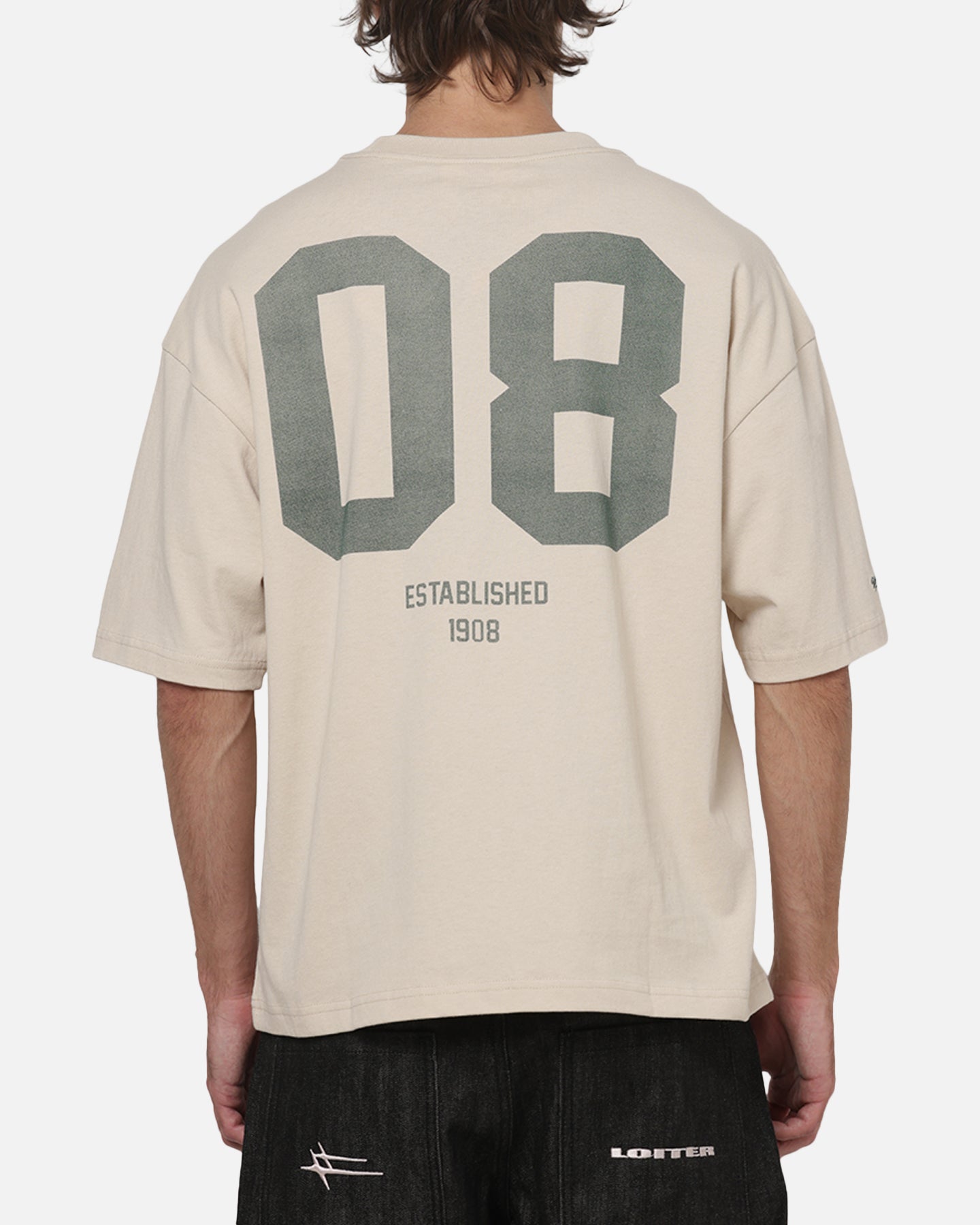 AVILA Mitchell & Ness Wallabies Cropped T-Shirt Ivory