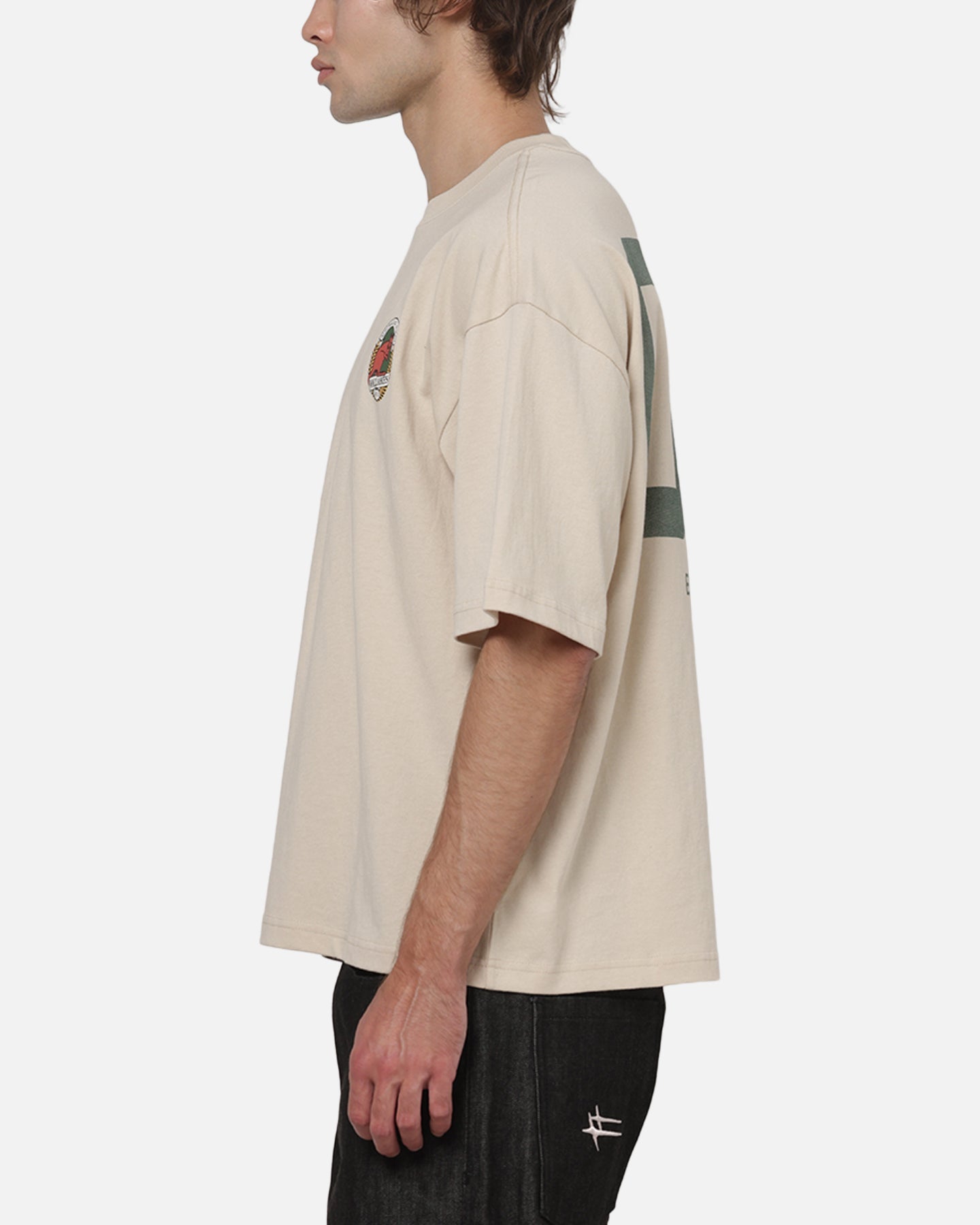 AVILA Mitchell & Ness Wallabies Cropped T-Shirt Ivory
