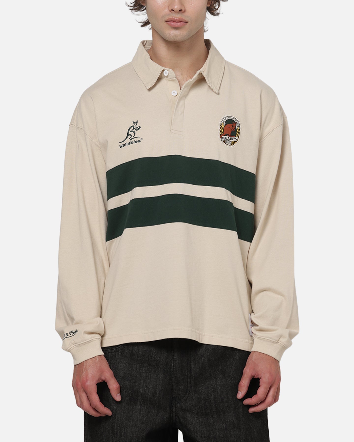 AVILA Mitchell & Ness Wallabies Rugby Long Sleeve Polo