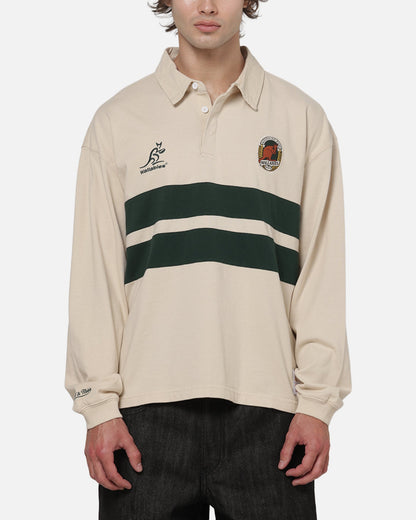 AVILA Mitchell & Ness Wallabies Rugby Long Sleeve Polo