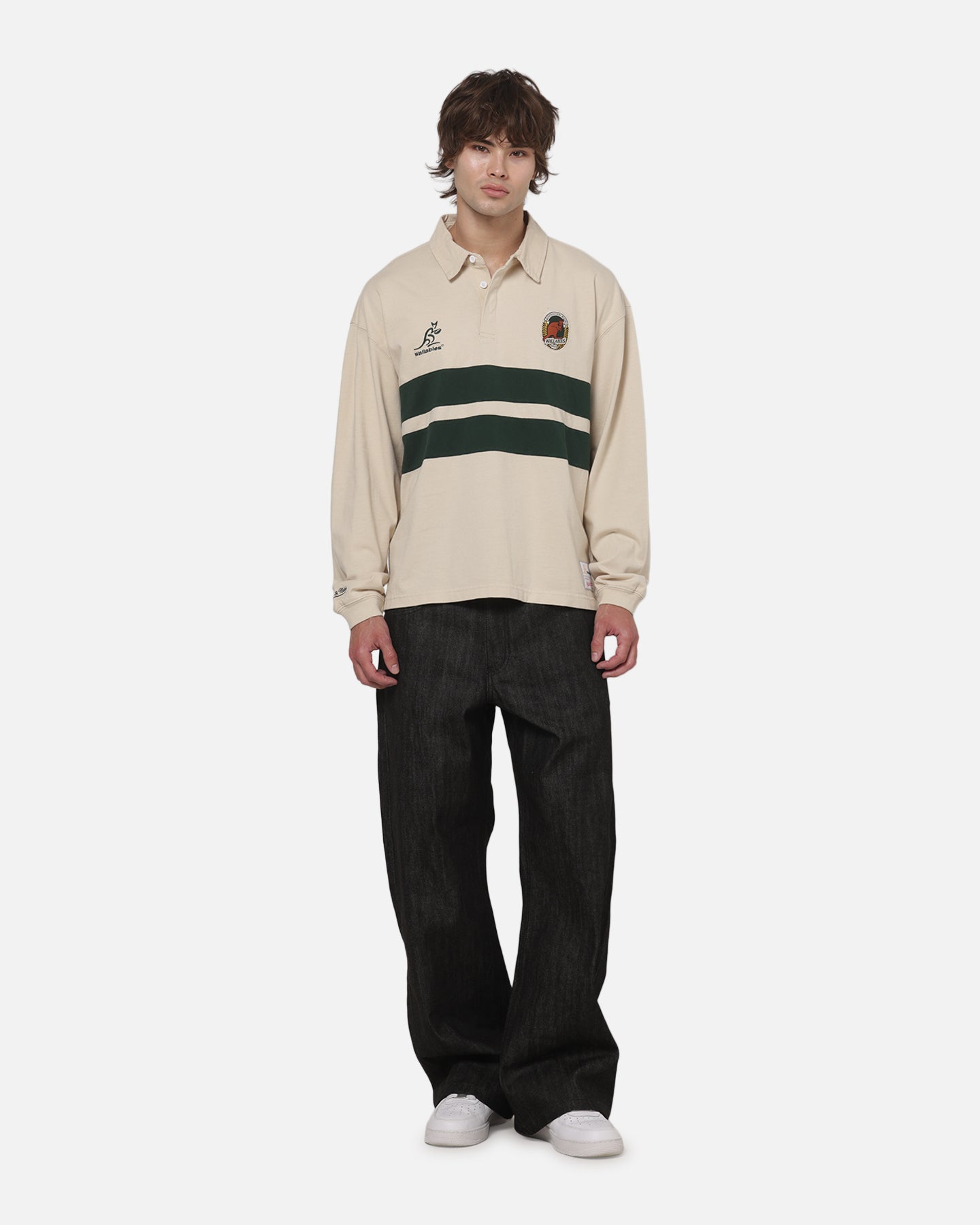 AVILA Mitchell & Ness Wallabies Rugby Long Sleeve Polo