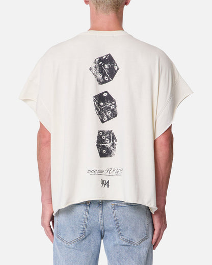 MNML Gamble Cut Off T-Shirt Off White