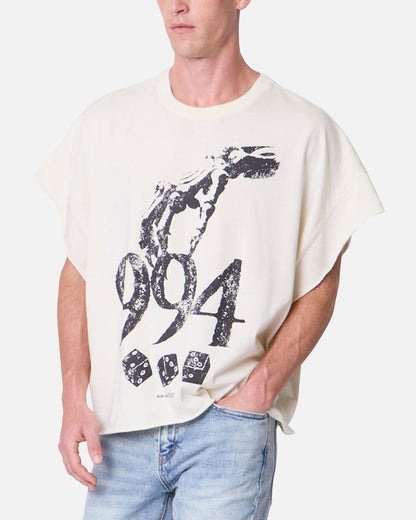 MNML Gamble Cut Off T-Shirt Off White
