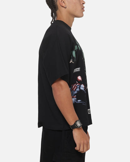 73Studio Marvel Hulk Vs Spider-Man T-Shirt Black