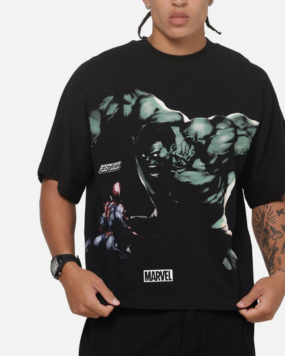 73Studio Marvel Hulk Vs Spider-Man T-Shirt Black