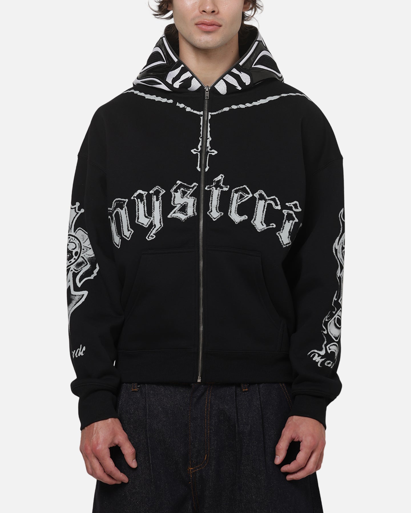 AVILA 73 Studio Rey Mysterio Masked Hoodie Black Wash