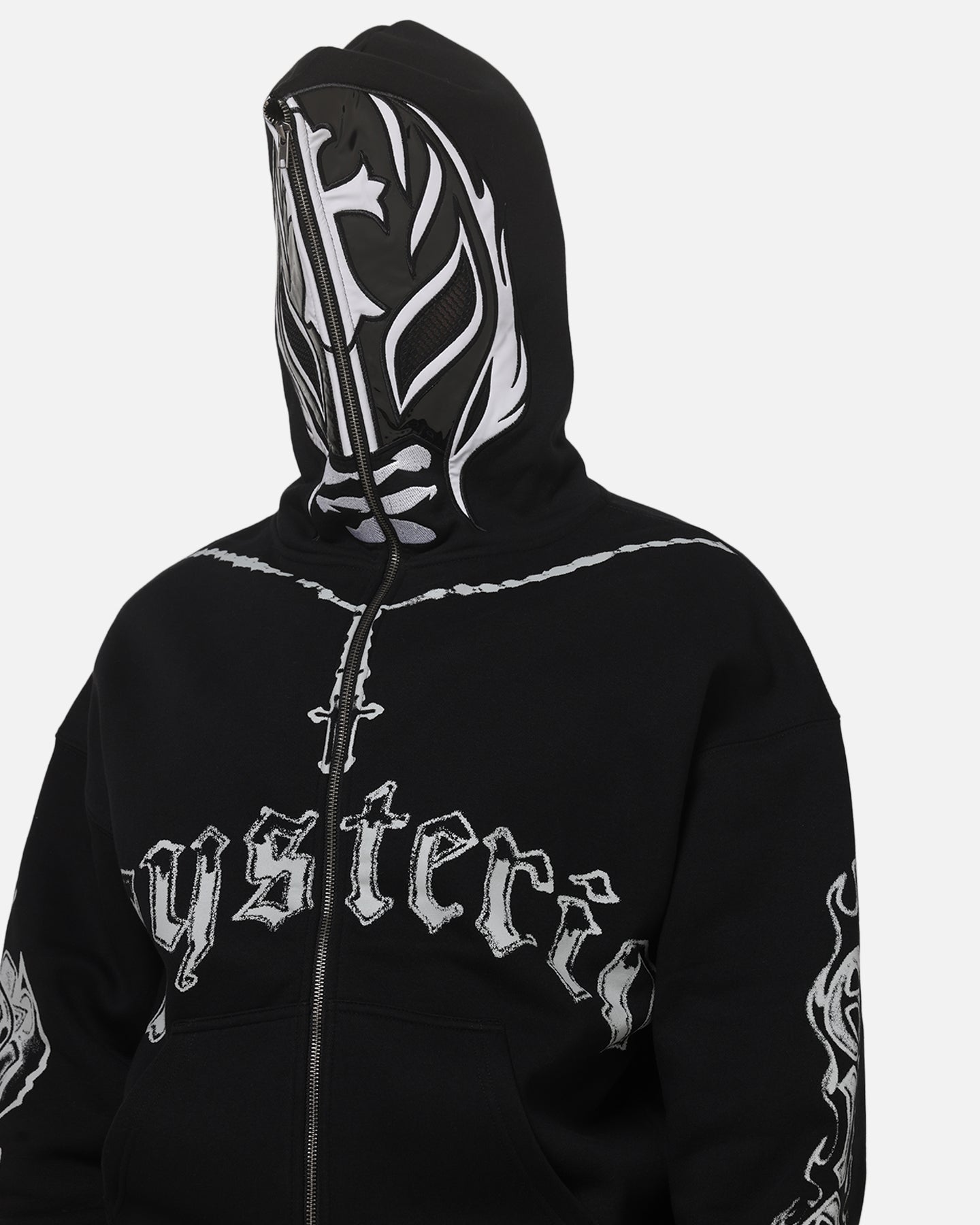 AVILA 73 Studio Rey Mysterio Masked Hoodie Black Wash