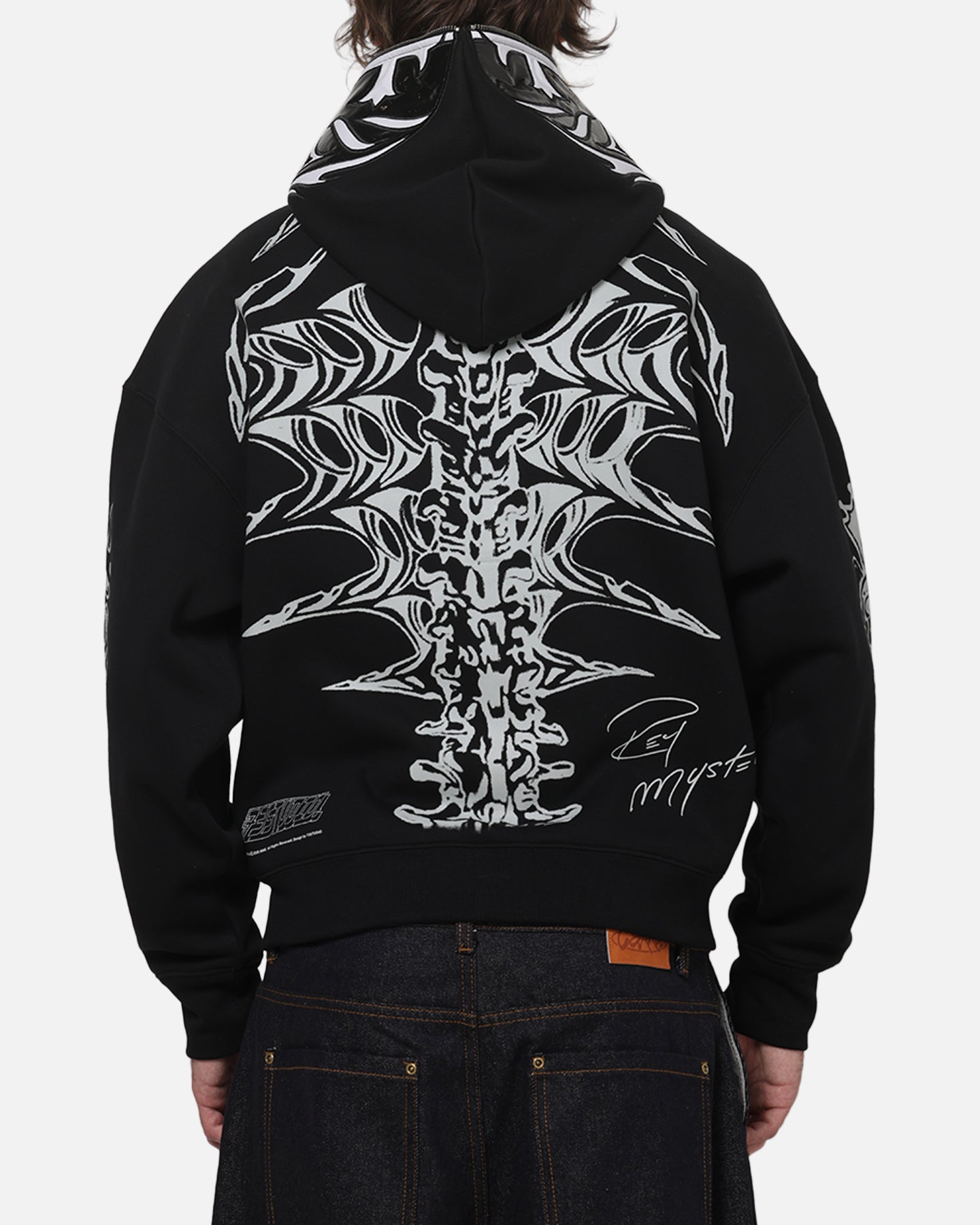 AVILA 73 Studio Rey Mysterio Masked Hoodie Black Wash