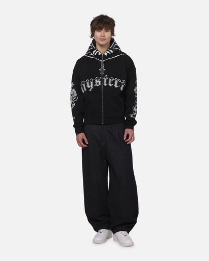 AVILA 73 Studio Rey Mysterio Masked Hoodie Black Wash