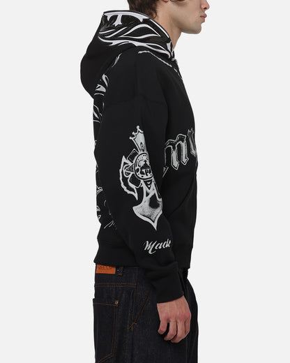 AVILA 73 Studio Rey Mysterio Masked Hoodie Black Wash