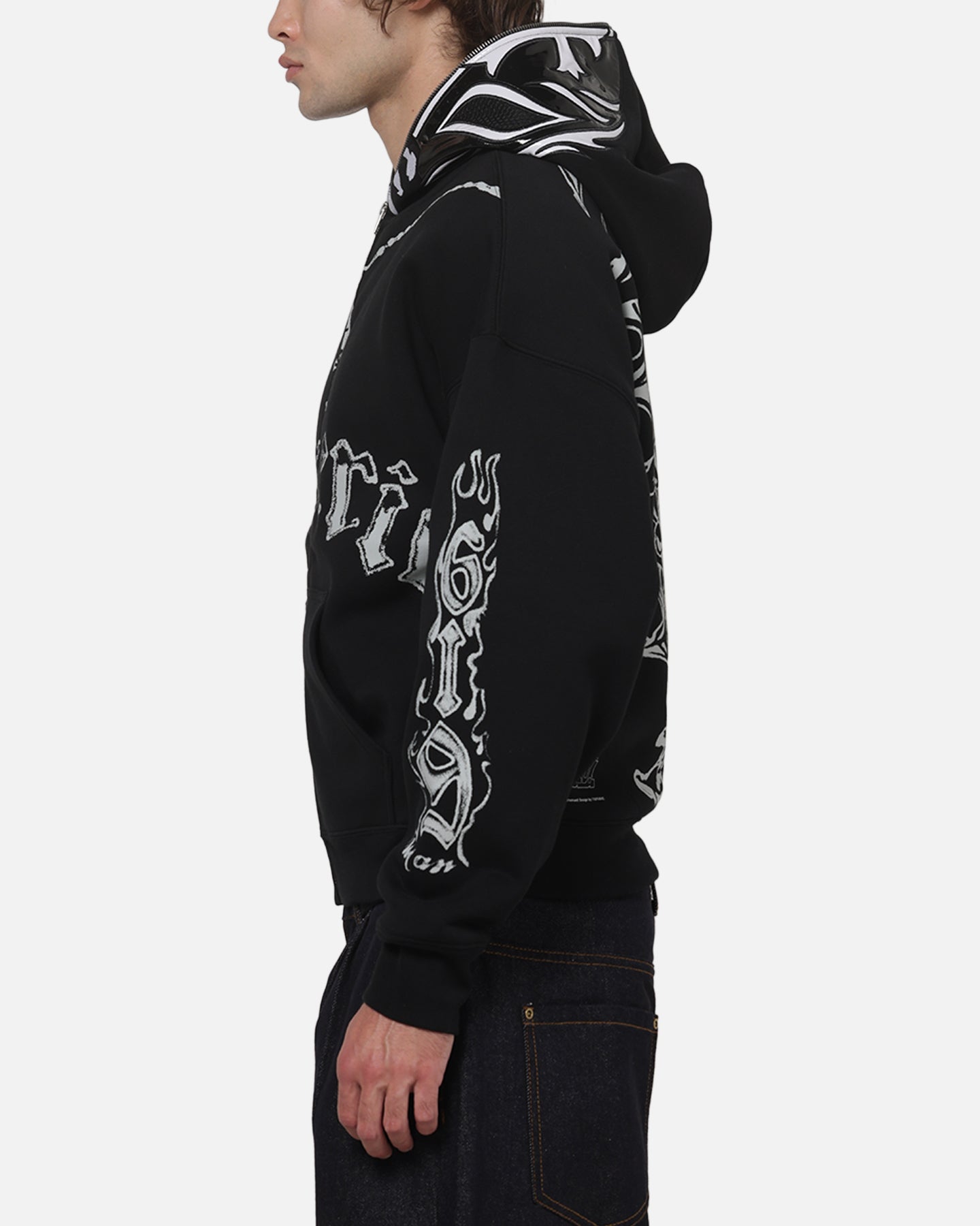 AVILA 73 Studio Rey Mysterio Masked Hoodie Black Wash