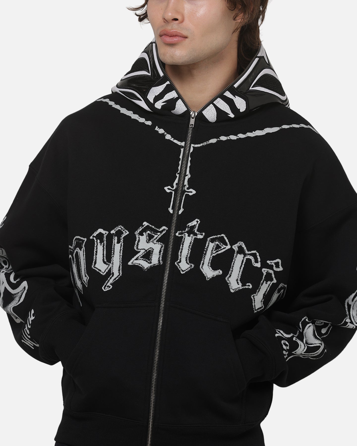 AVILA 73 Studio Rey Mysterio Masked Hoodie Black Wash