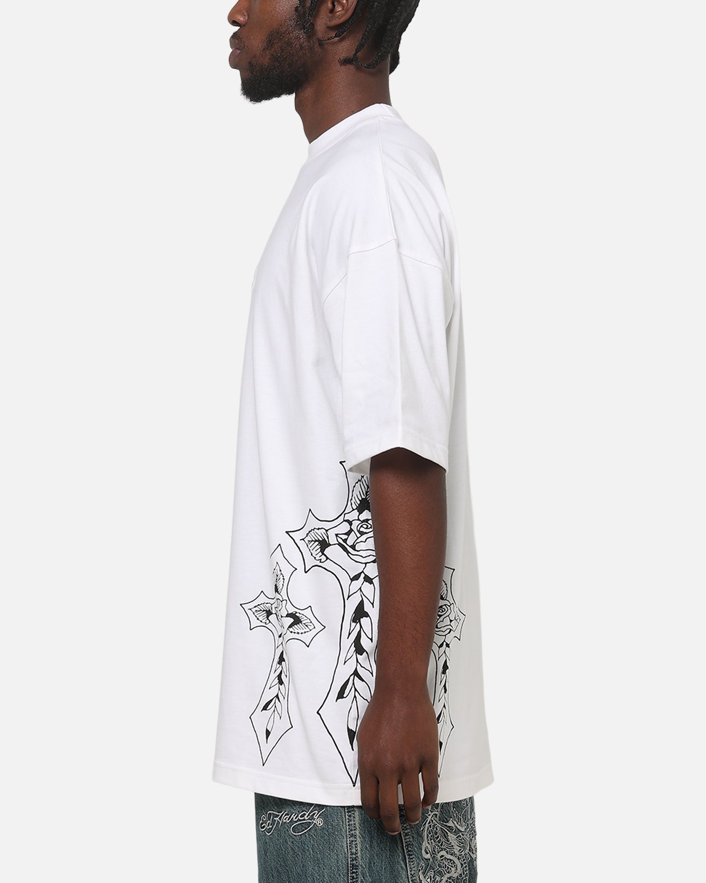 Ed Hardy Cross T-Shirt White