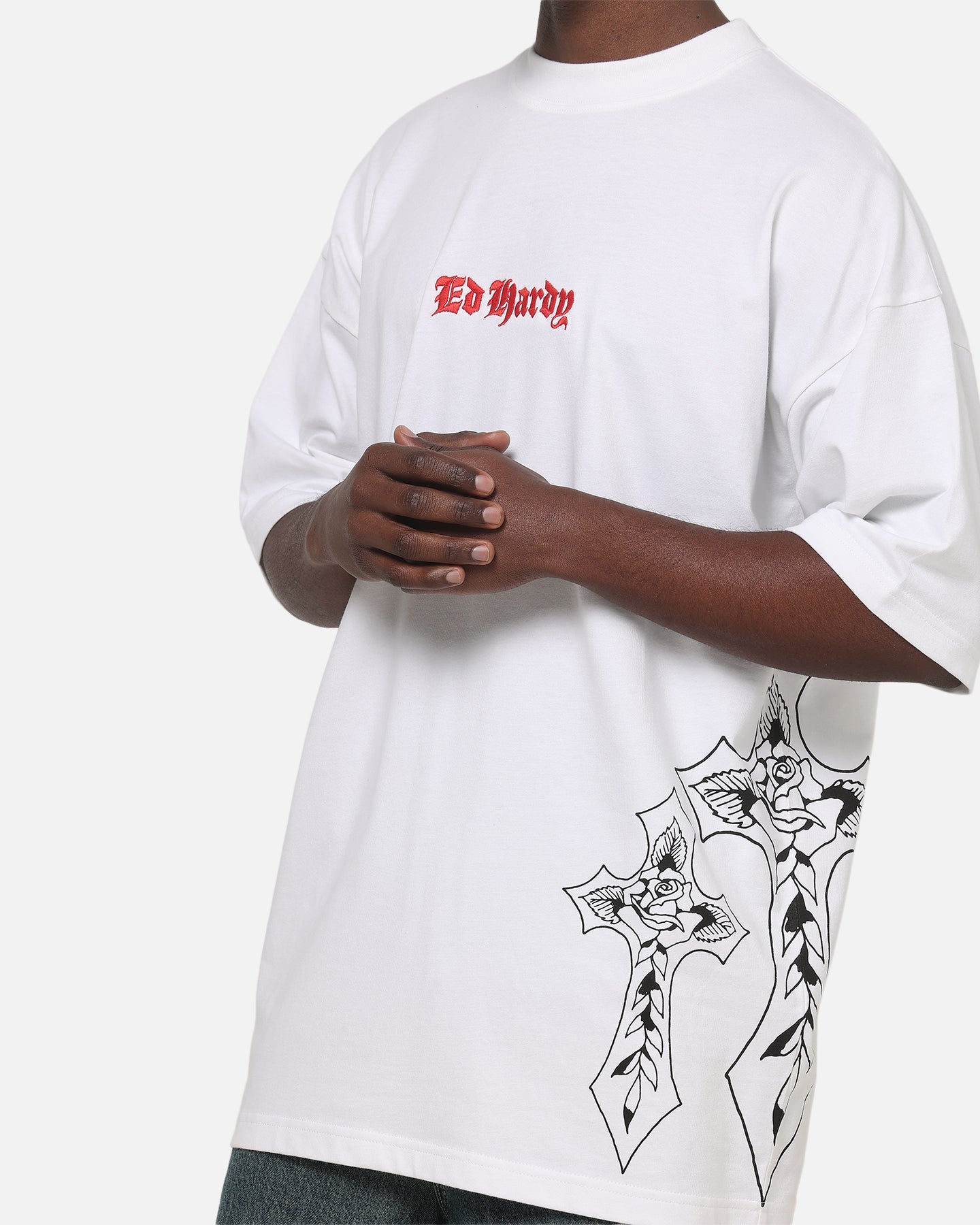 Ed Hardy Cross T-Shirt White