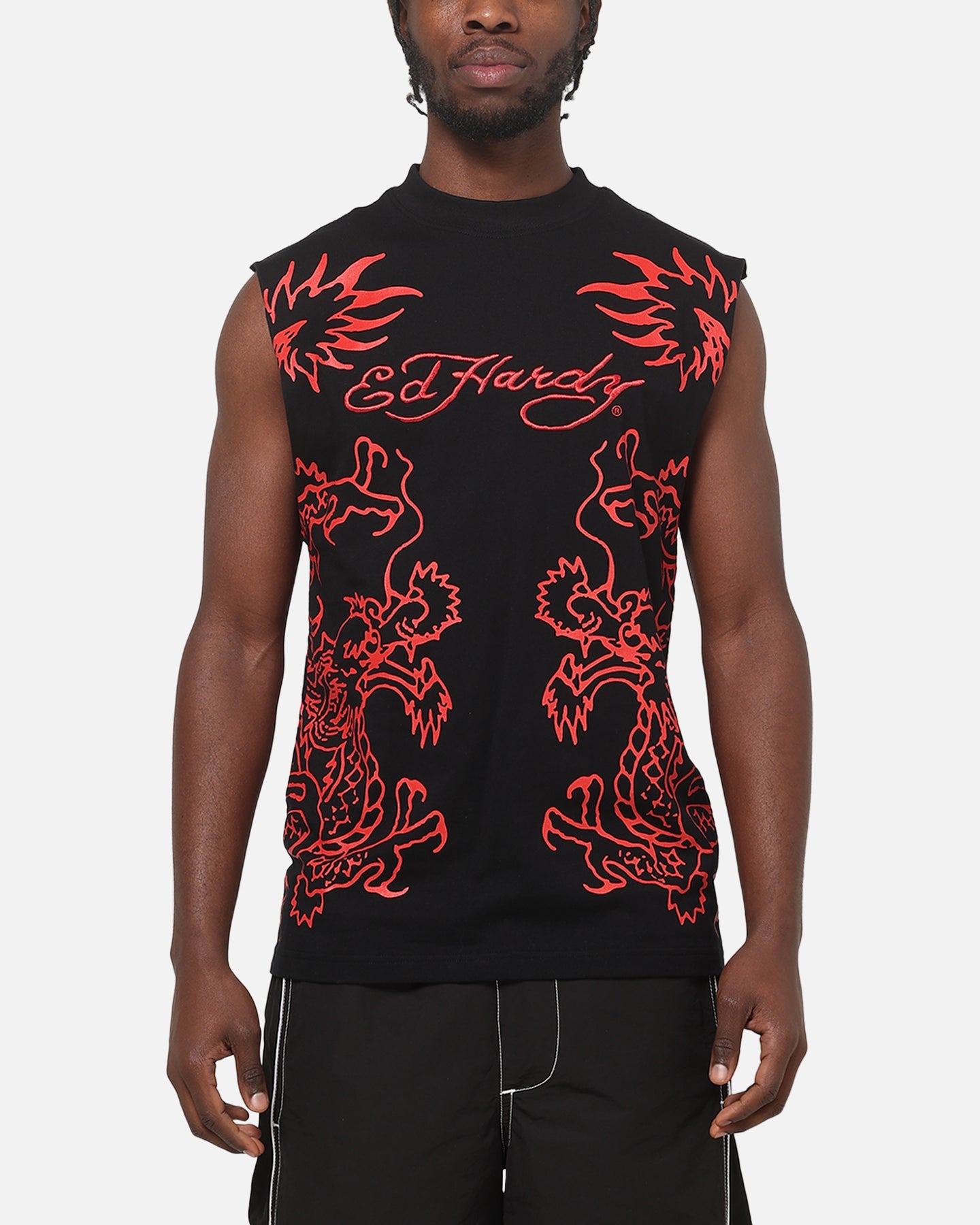Ed Hardy Dragon Muscle T-Shirt Black