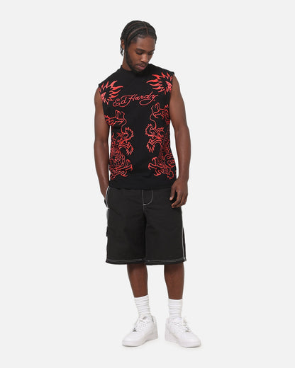 Ed Hardy Dragon Muscle T-Shirt Black