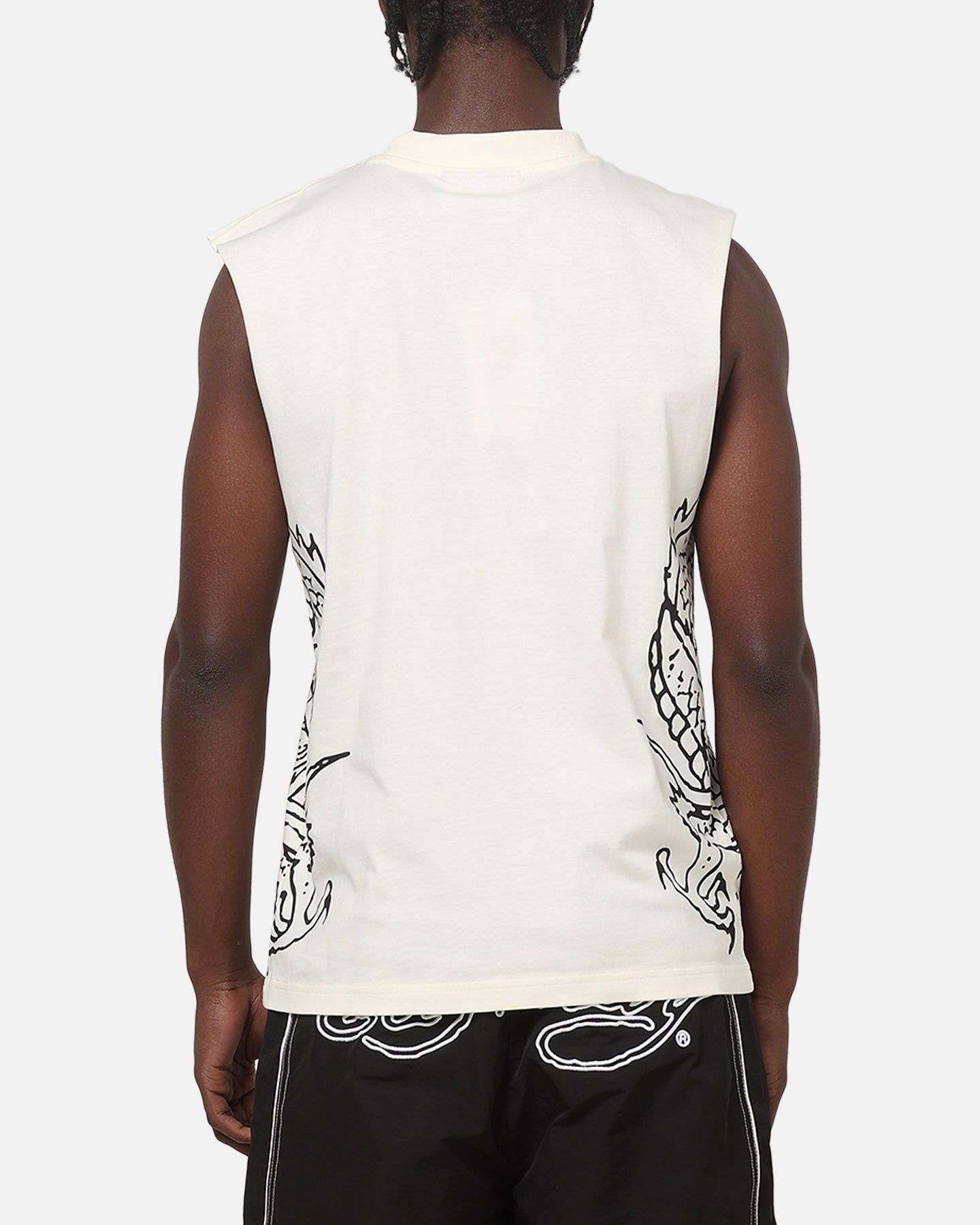 Ed Hardy Dragon Muscle T-Shirt Off White