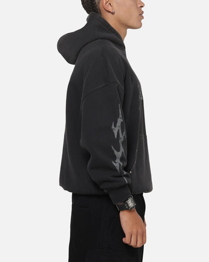 Saint Morta Worldwide Boxy Hoodie Washed Black