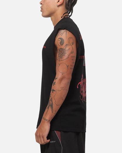 Saint Morta Exodus Oversized Muscle T-Shirt Black