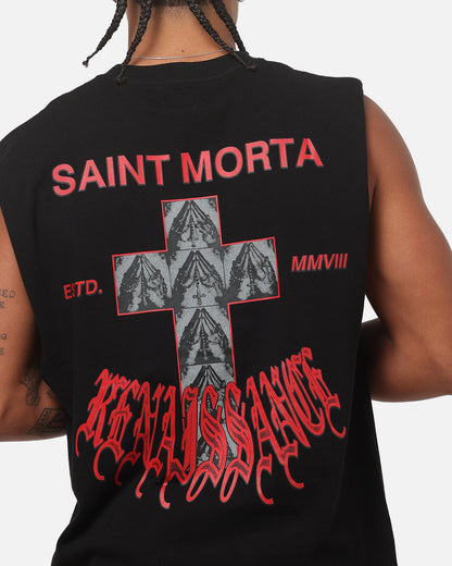 Saint Morta Exodus Oversized Muscle T-Shirt Black
