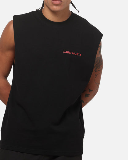 Saint Morta Exodus Oversized Muscle T-Shirt Black