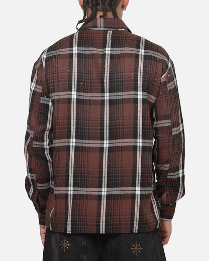 Saint Morta Medici Plaid Long Sleeve Shirt Port