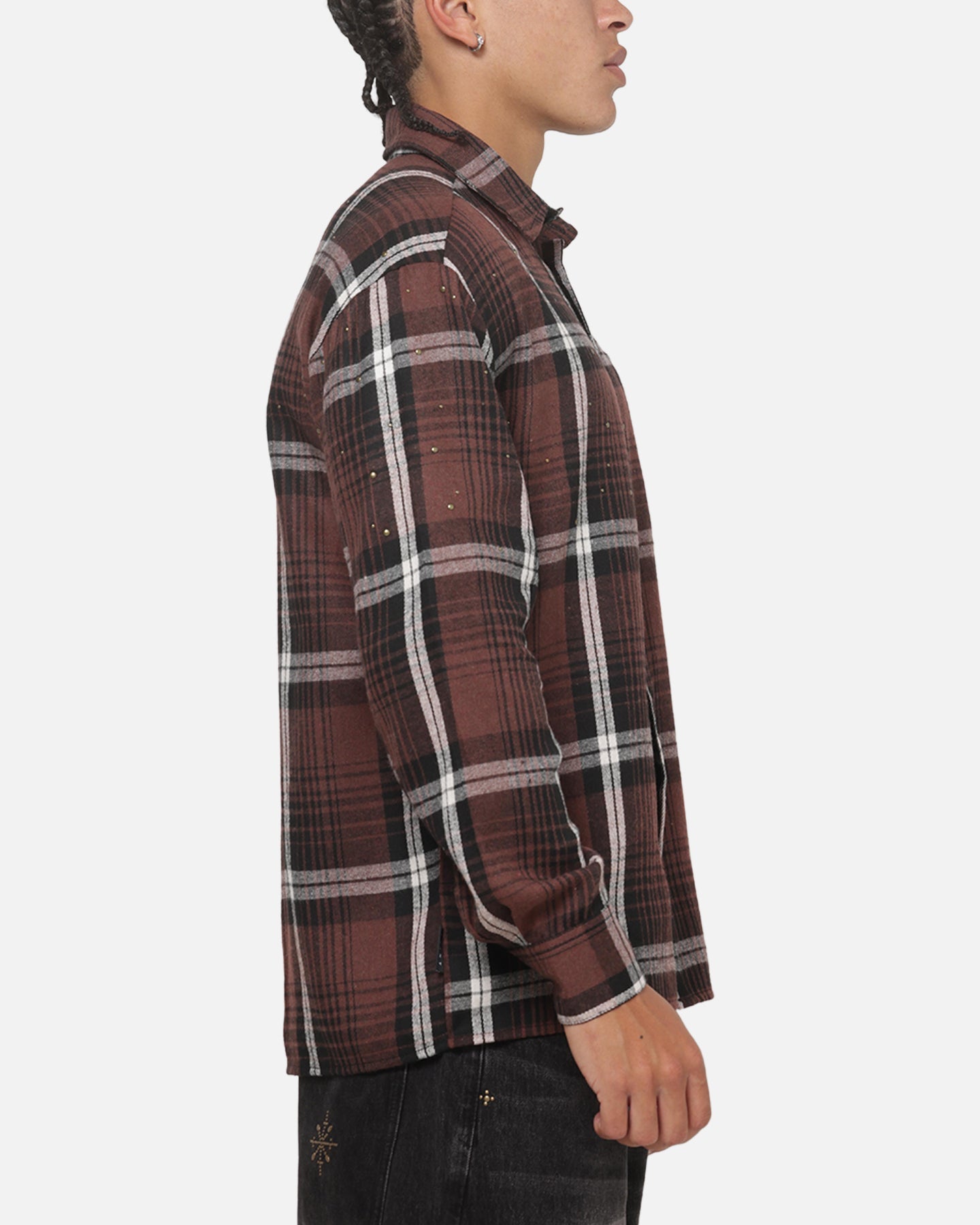 Saint Morta Medici Plaid Long Sleeve Shirt Port