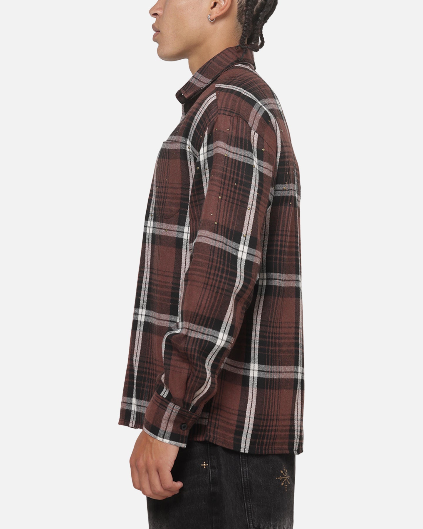 Saint Morta Medici Plaid Long Sleeve Shirt Port