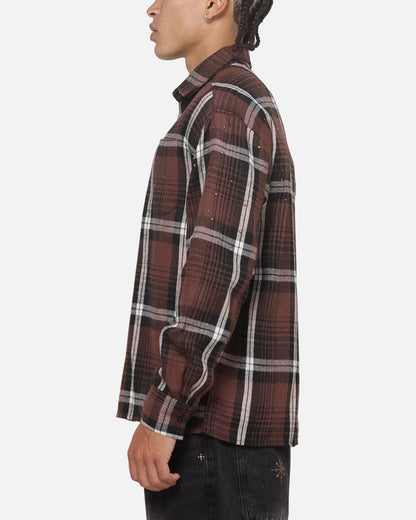Saint Morta Medici Plaid Long Sleeve Shirt Port