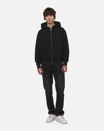 AVILA Saint Morta Medici Zip Hoodie Washed Black