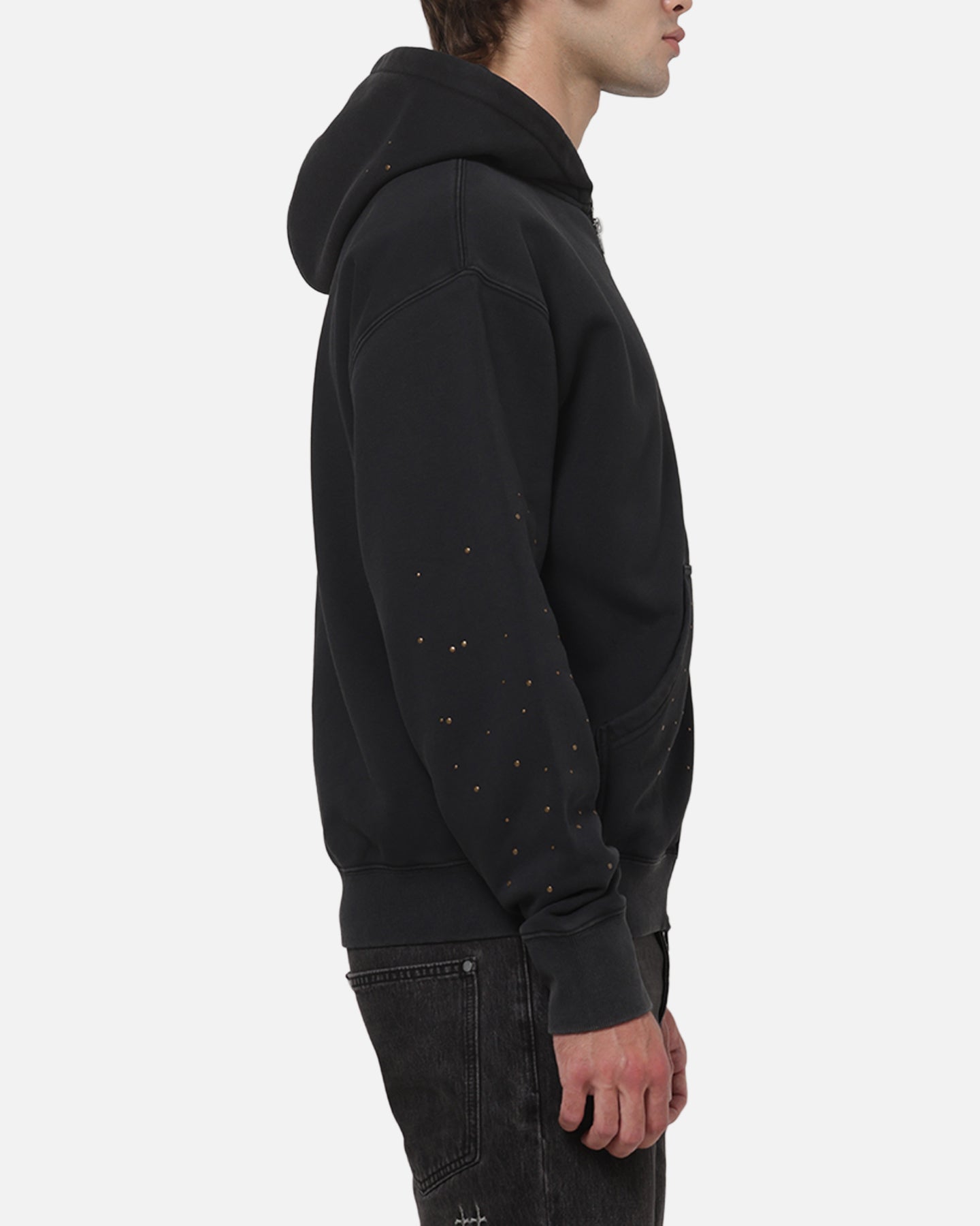 AVILA Saint Morta Medici Zip Hoodie Washed Black