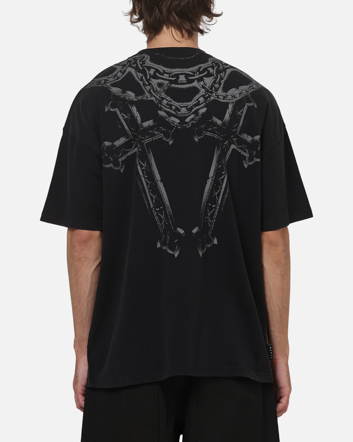 Saint Morta Renaissance Boxy T-Shirt Washed Black