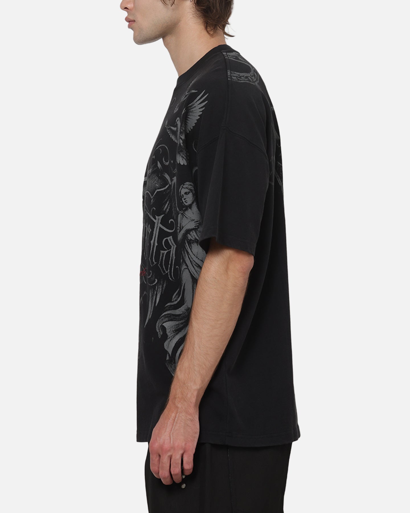 Saint Morta Renaissance Boxy T-Shirt Washed Black