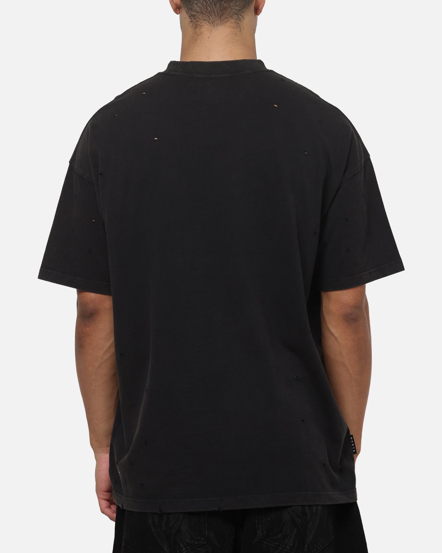 Saint Morta Graves Boxy T-Shirt Washed Black