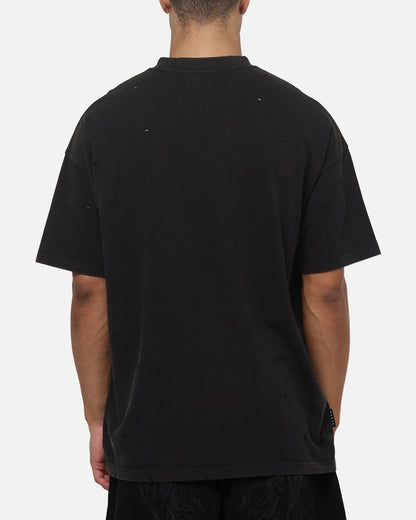 Saint Morta Graves Boxy T-Shirt Washed Black