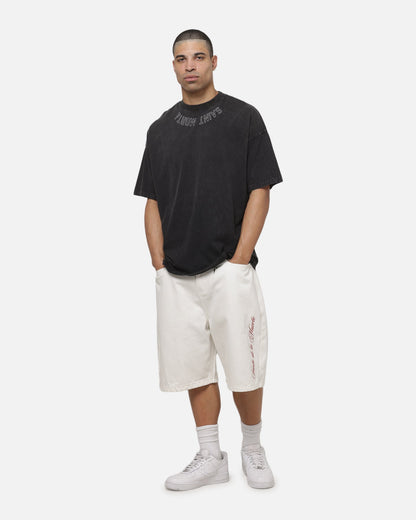 Saint Morta New Guard Boxy T-Shirt Black Tie Dye