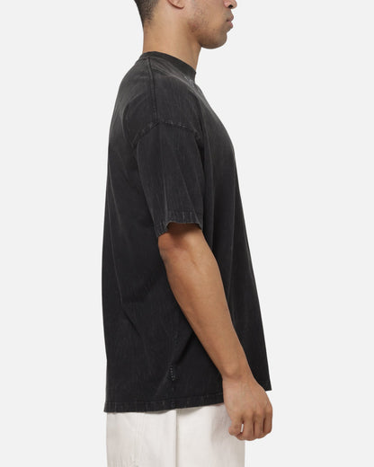Saint Morta New Guard Boxy T-Shirt Black Tie Dye