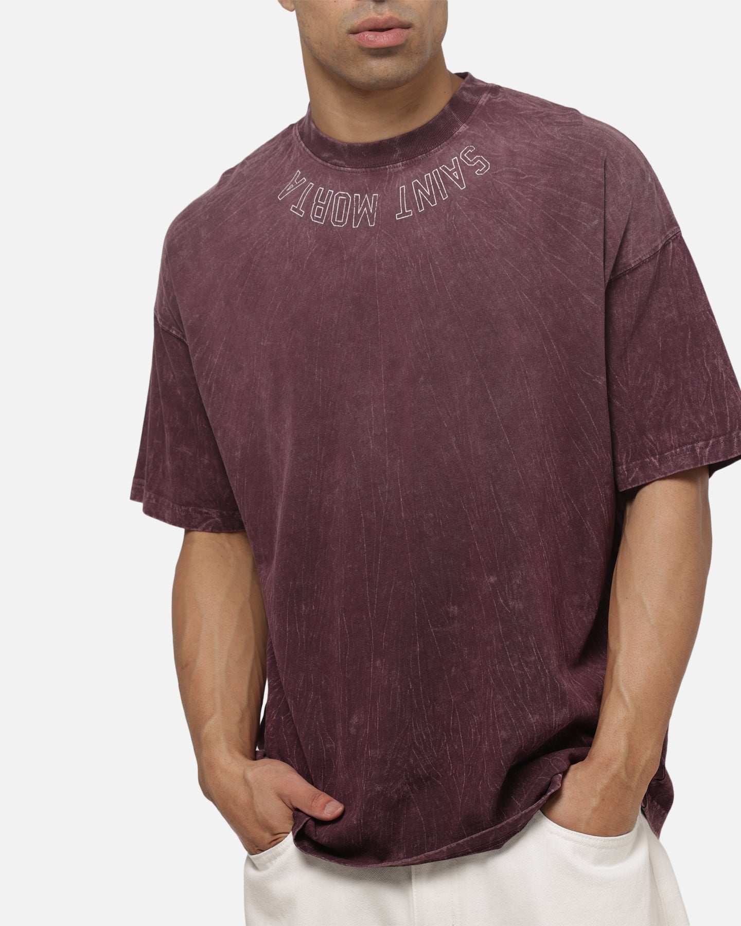 Saint Morta New Guard Boxy T-Shirt Port Tie Dye
