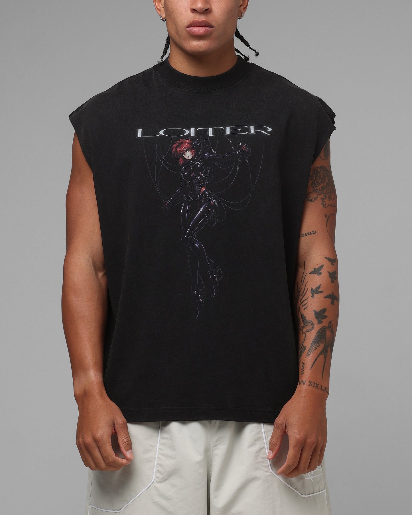 Loiter Spectre Muscle T-Shirt Black