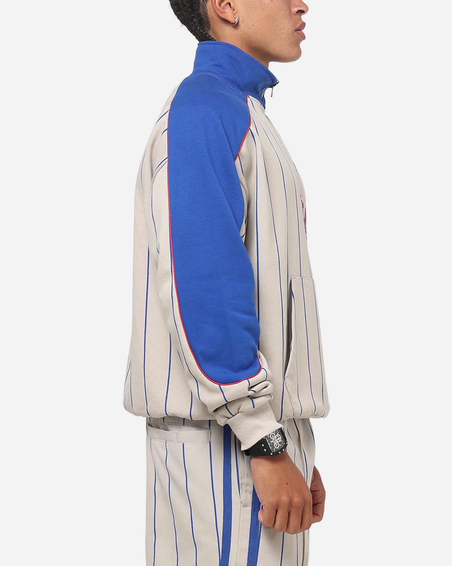 Carre Los Angeles City Series Quarter Zip Crewneck Grey/Blue