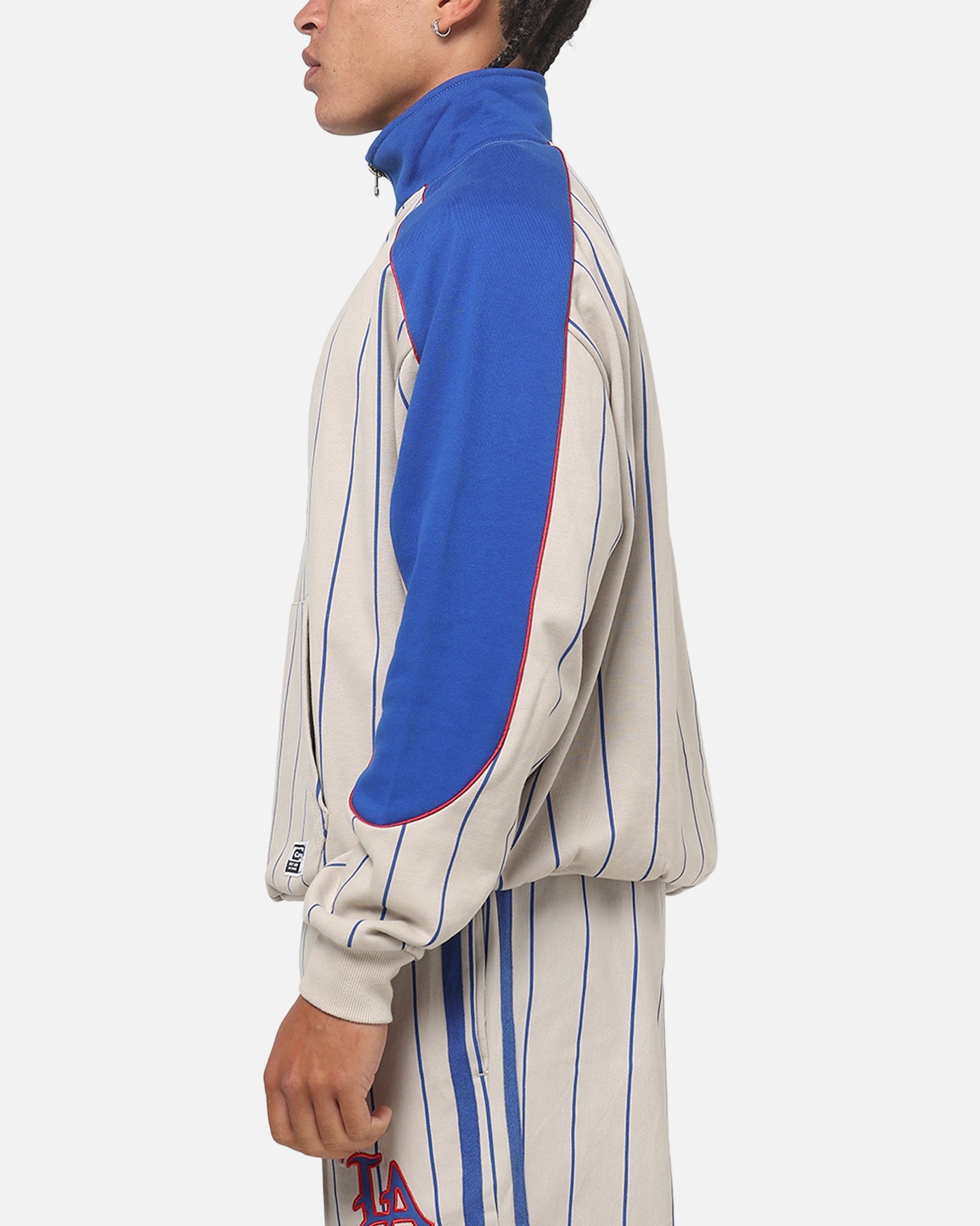 Carre Los Angeles City Series Quarter Zip Crewneck Grey/Blue