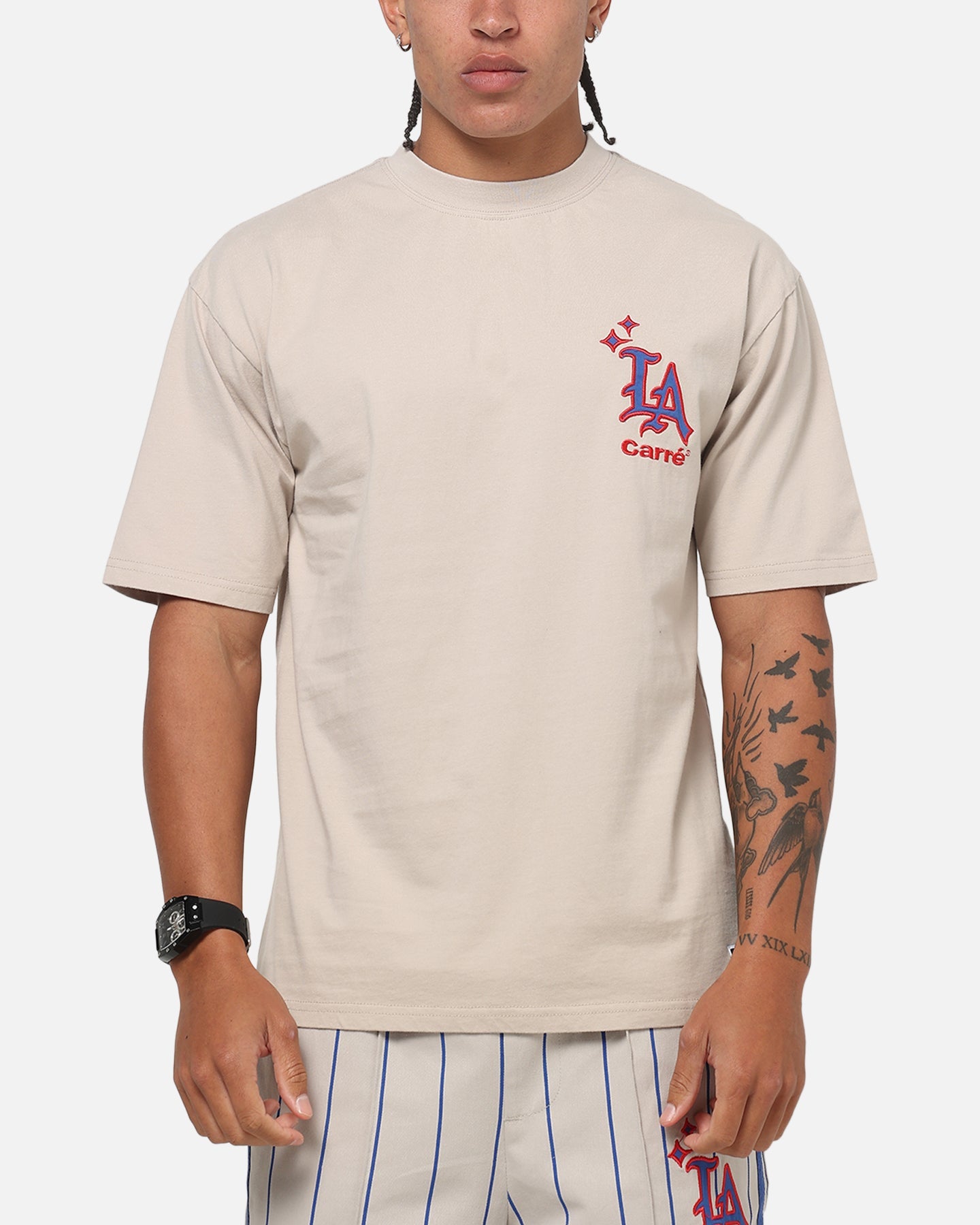 Carre Los Angeles City Series Heavyweight T-Shirt Grey/Blue