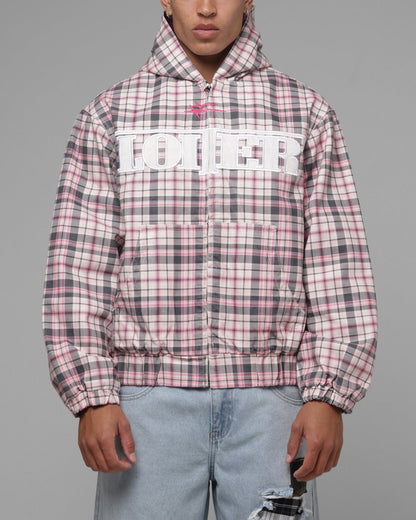 Loiter Racer Work Jacket Pink Plaid