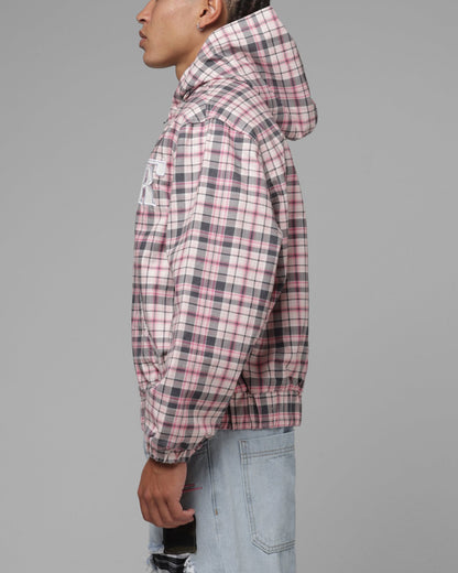 Loiter Racer Work Jacket Pink Plaid