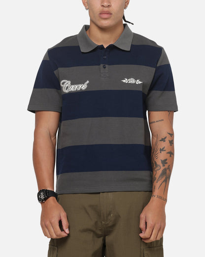Carre Common Striped Polo Forest/Navy